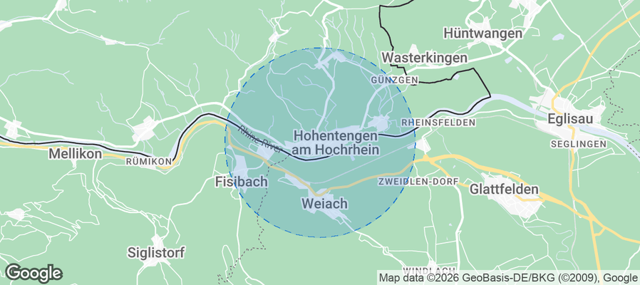 Hohentengen am Hochrhein Airbnb map